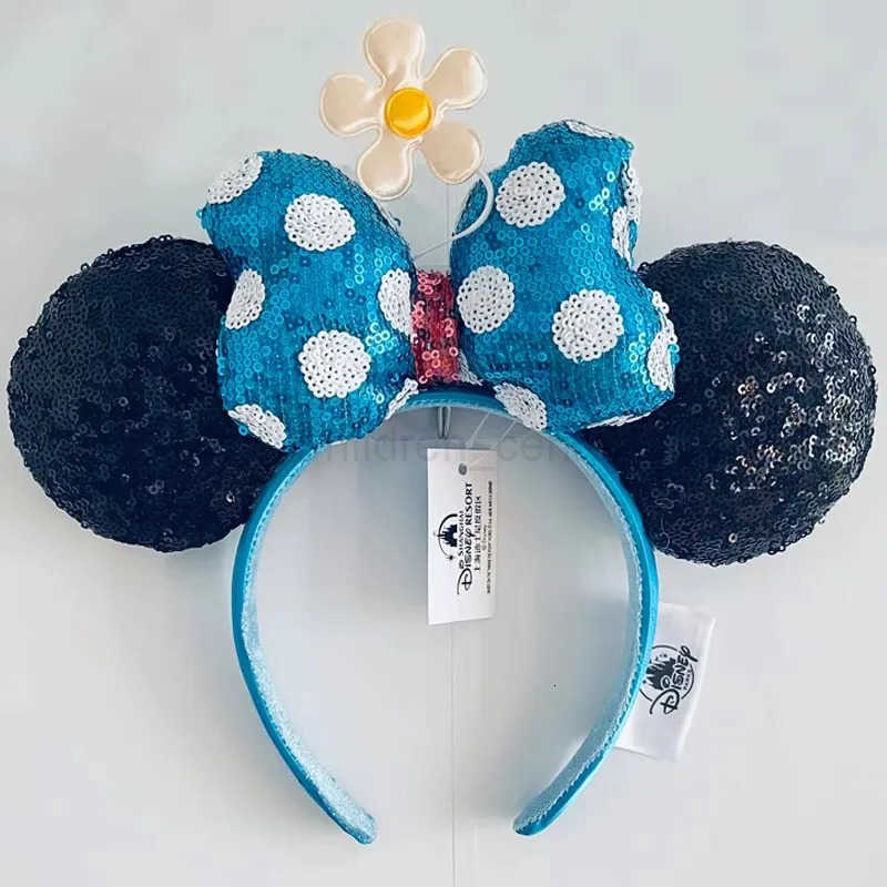 Disney Sequin Headband Mickey Mouse And Friends Ear Star-Spangled Banner Headband For Adults Disneyland Headwear Birthday Gift H251220
