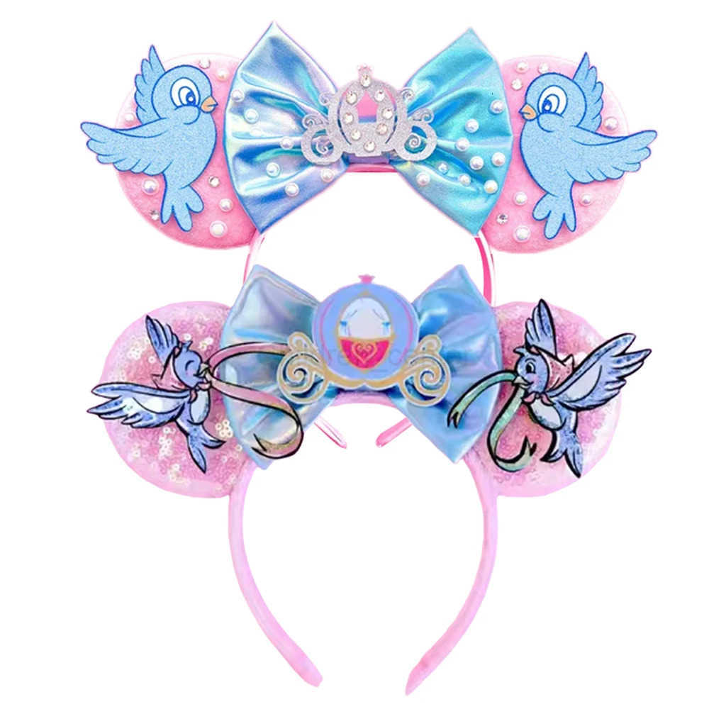 Disney 2pcs Christmas Mickey Mouse Ears Headband for Girls Women Cosplay Hairbands Ghost Bat Halloween Festival Party Hair Accessories H251220