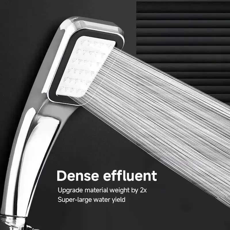 New 300 Hole Pressurized Shower Head Handheld Square Shower Head Water Saving Rainfall Spray Nozzle Bathroom Accessories 2025 C251220