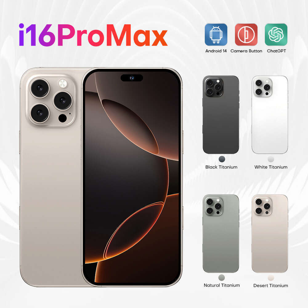 Renowned brand globally hot selling cross-border smartphone i16 ProMax Android 16+1T phone