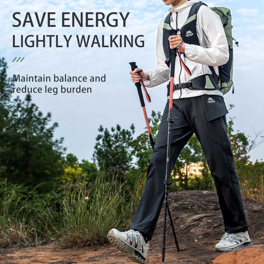 AONIJIE E4215 Outdoor Folding Trekking Poles Retractable Cross-country Running Poles Suitable for Mountaineering and Hiking G251220