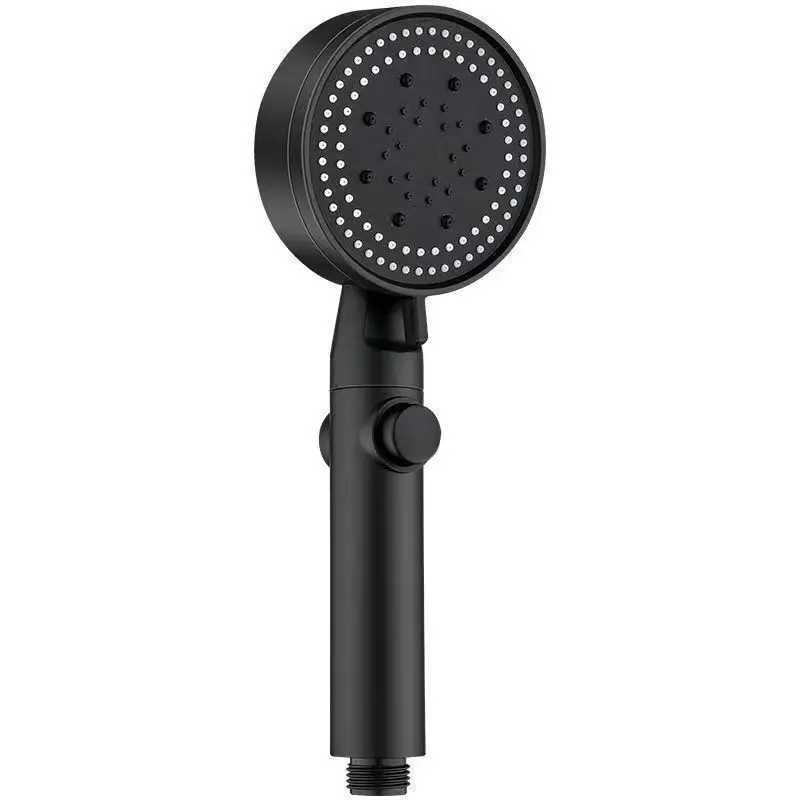 Multifunctional booster shower head with 5 modes adjustable large water shower water-saving nozzle with one-touch water stop C251220