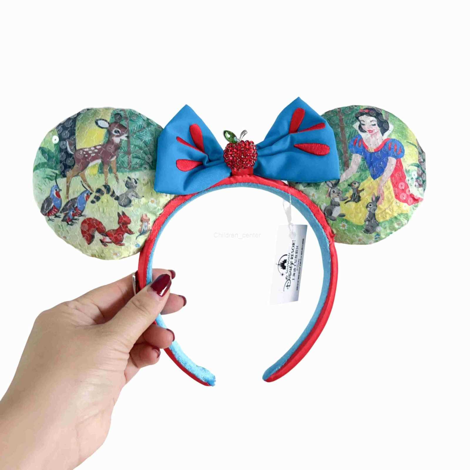 Disney Snow White 100th Anniversary Edition Mickey Mouse Headband Cosplay Accessories Minnie Ear Bambi Apple Headwear Girl Gift H251220