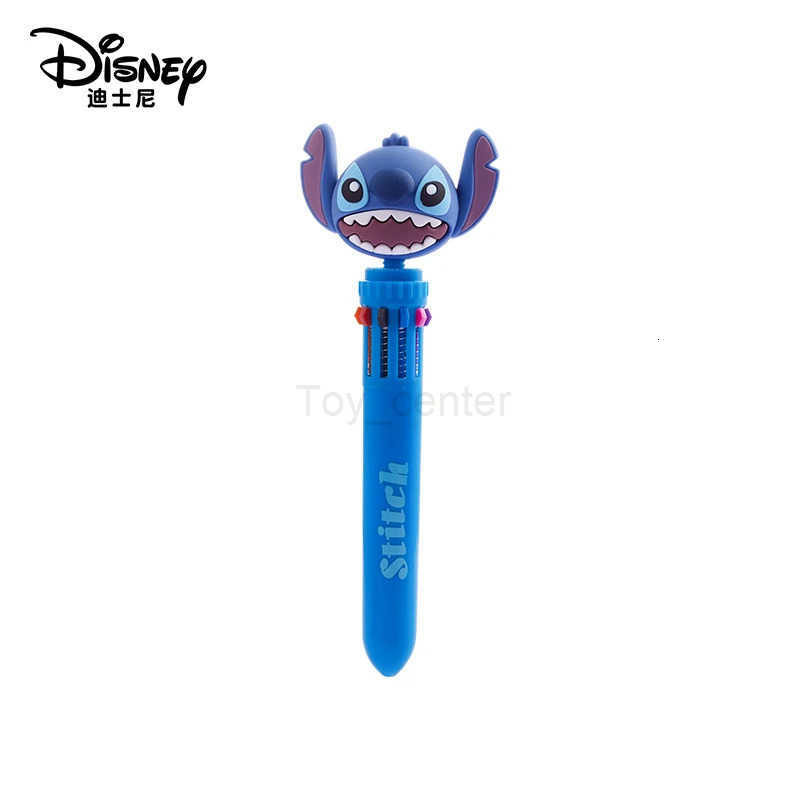 Disney Kawaii Stitch Ballpoint Pen Cartoon 10 Color Marker 07 Kids Graffiti Multicolor Hand-held Pen Students Learn Stationery H251220
