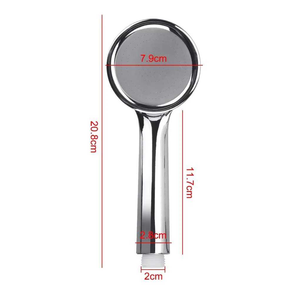 Water Saving Spray Nozzle High Pressure Pressurized Nozzle Shower Head Rainfall Chrome Bath Shower Head 1pc High Quality C251220