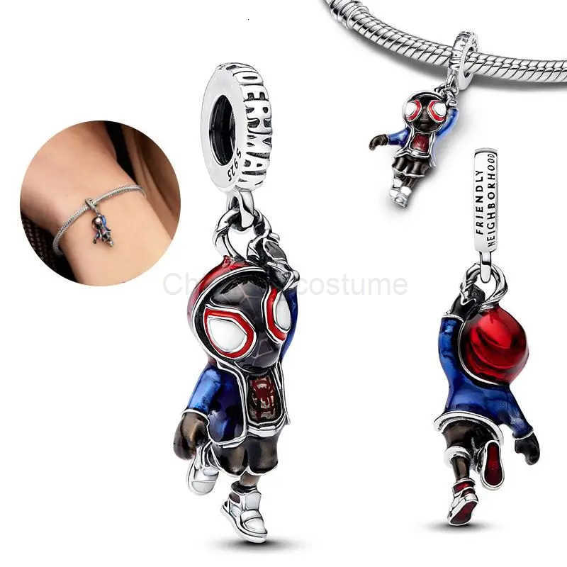 Disney New The Nightmare Before Christmas series Charm Beads Iron Man helmet charm fits Bracelet Necklace Pendant Jewelry gift H251220