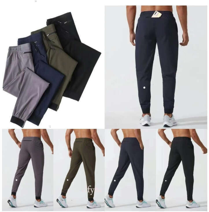 Jogger shorts Long Pants Sport Yoga Outfit Quick Dry Drawstring Gym Pocket Sweatpants pants Trousers Men Casual Elastic luluity lemonive leggings set