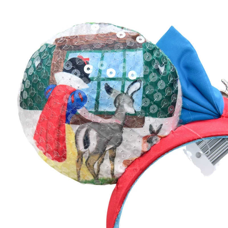Disney Snow White 100th Anniversary Edition Mickey Mouse Headband Cosplay Accessories Minnie Ear Bambi Apple Headwear Girl Gift H251220