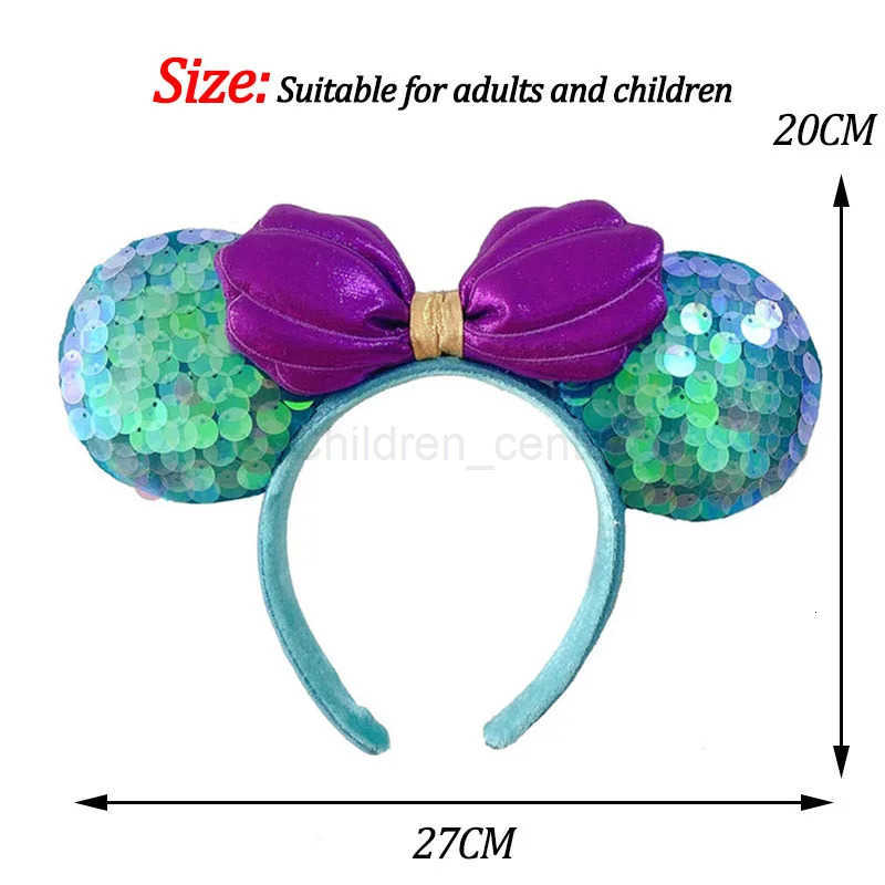 Disney Sequin Headband Mickey Mouse And Friends Ear Star-Spangled Banner Headband For Adults Disneyland Headwear Birthday Gift H251220