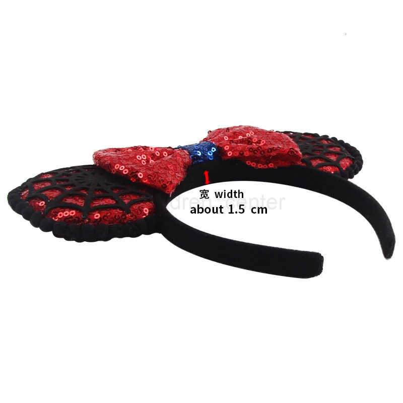 Disney 2023 Trip Mickey Ears Headband For Girls Women Sequin Castle 5Bow Hairband Festival Party Cosplay DIY Hair Accessories H251220