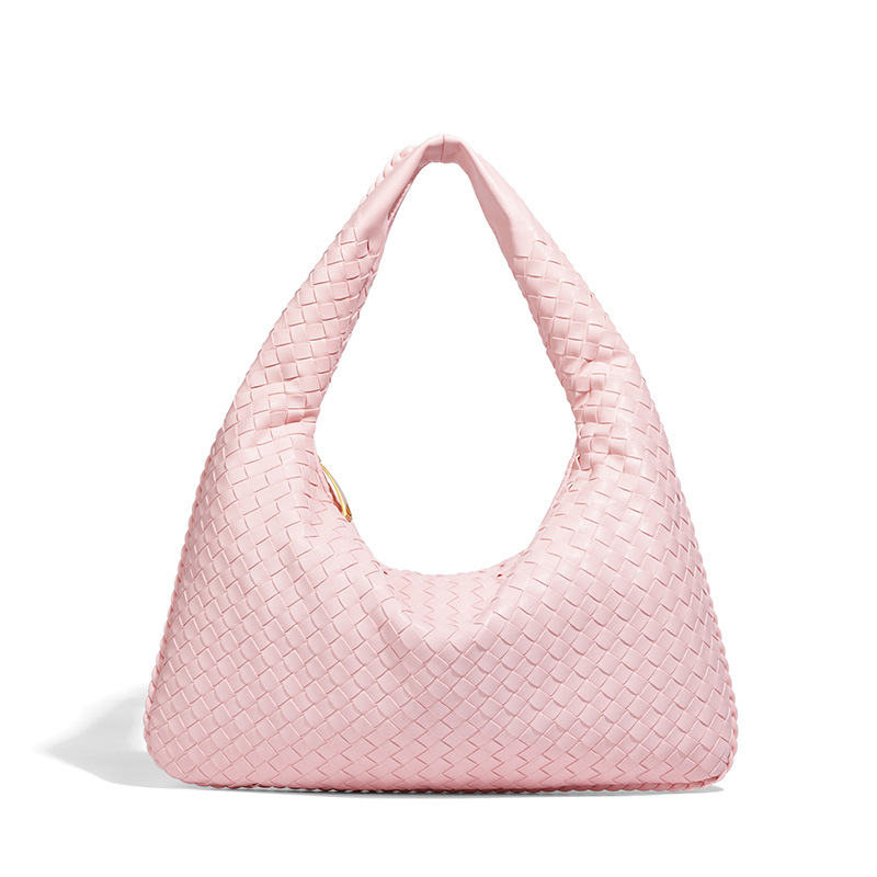 Hot Sale 2026 Handwoven Crescent Moon Bag, Large Capacity Woven Tote for Women Convertible Shoulder Top Handle Underarm Bag