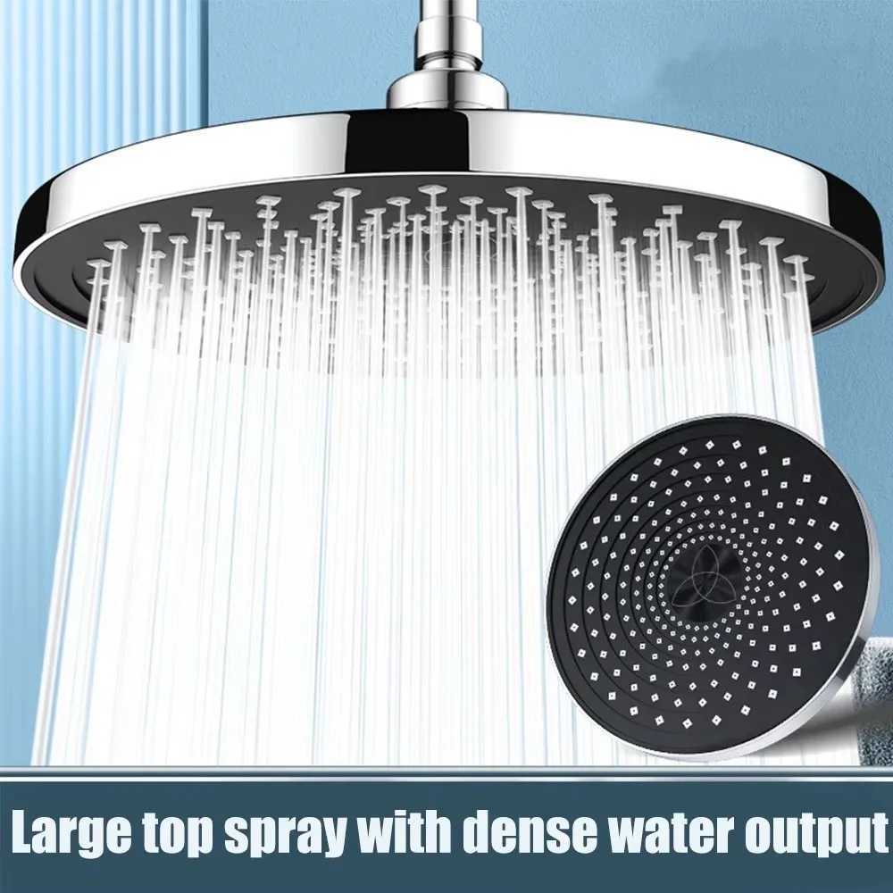 25cm Top Spray Large Water Volume Booster Shower Head Pressurized Single Head Home Bathroom Shower Head C251220