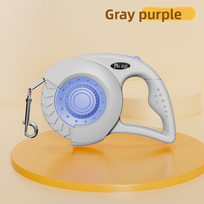 Heavy Duty Chain Leads Retractable Dog Leash with Anti Rust Metal Hook for Large Dogs Pet Walking Training