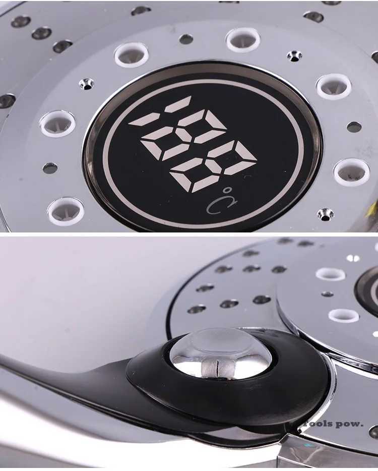 LED Shower Head Digital Temperature Control 3 Spraying Colors Shower Sprayer Water Saving Shower Filter with LED Light Shower C251220