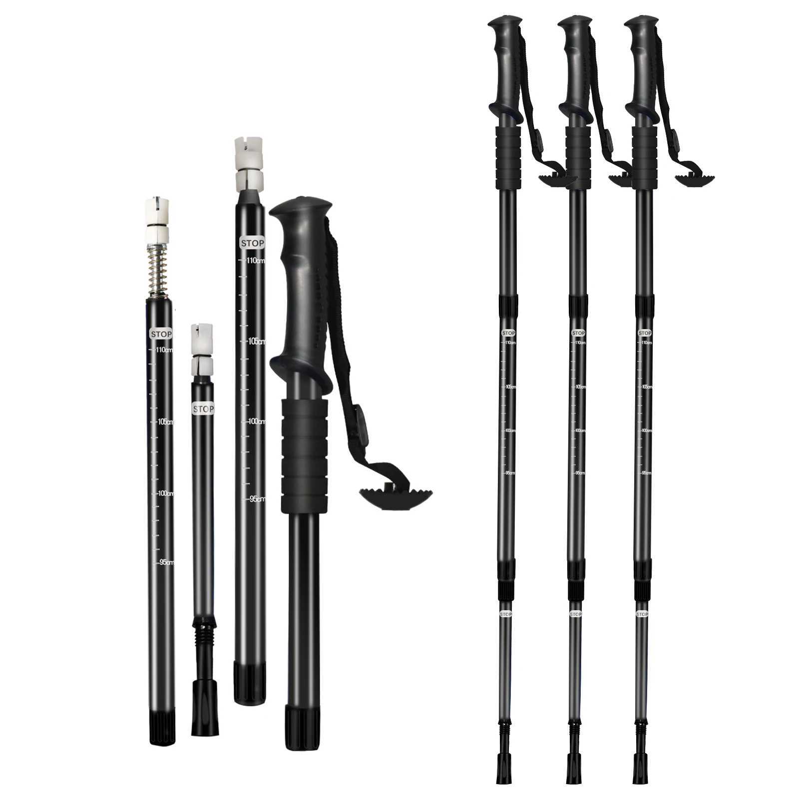 Retractable hiking poles and adjustable lightweight aluminum hiking sticks are designed for men and women as outdoor camping and G251220