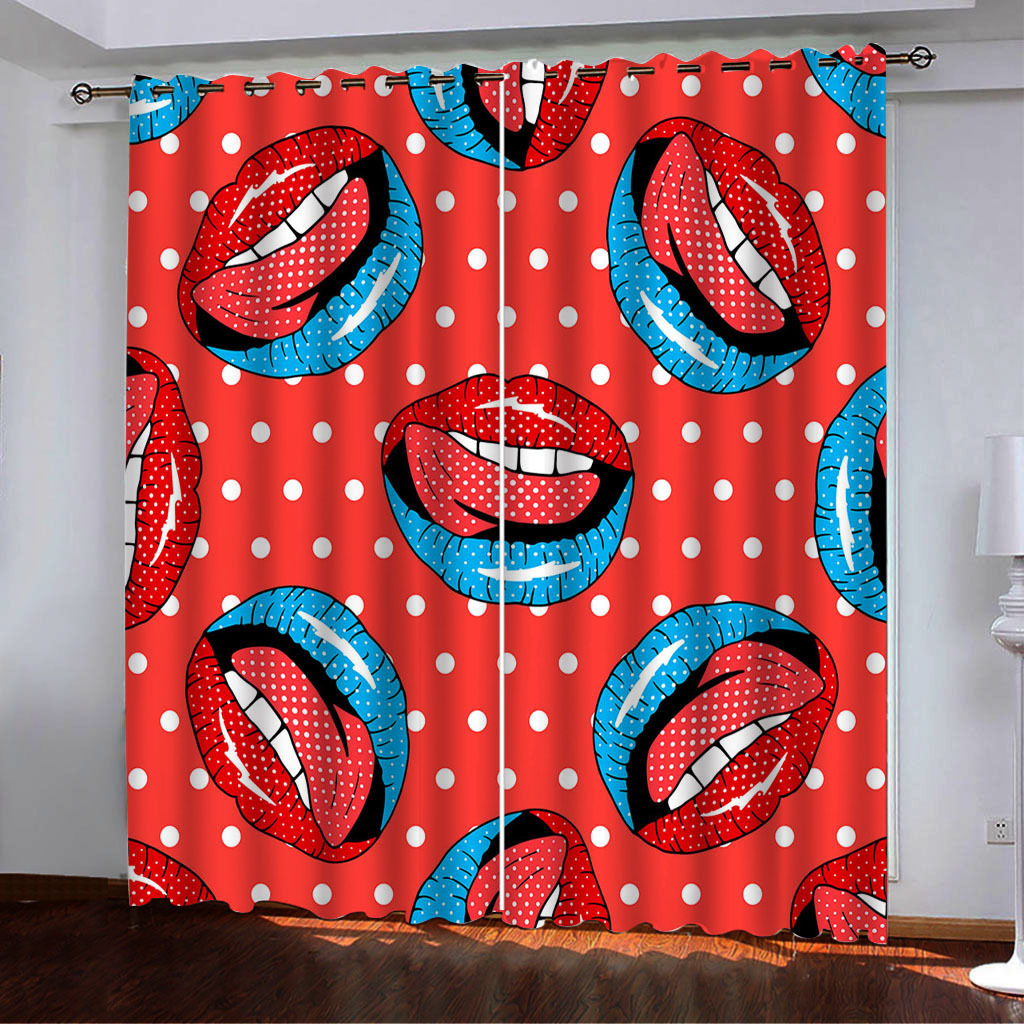 YL-38009 Floral Printed High-Density Blackout Curtain Available for Cross-Border Trade, 3D Digital Printing, Custom Designs Accepted.