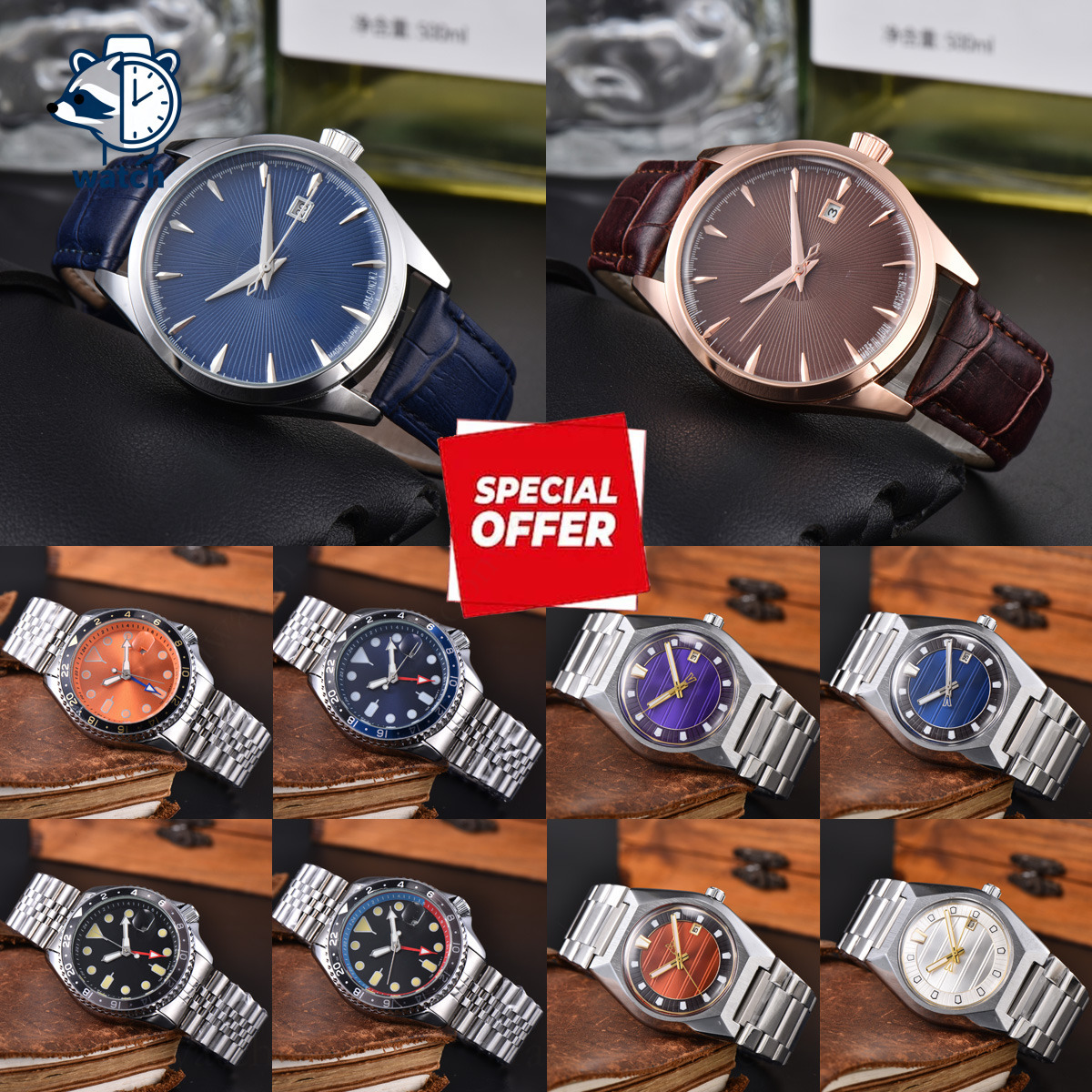 Seikoswatch Mens Watches Seikoity Mechanical Japan Movement Grandseiko Watch Presage Splash Waterproof Wristwatch Stainless Steel Strap Auto Date Analog Clock