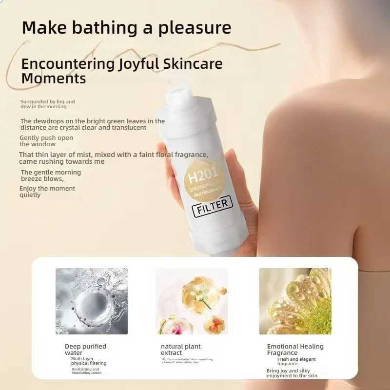 Shower Head Filter Bathroom Accessories Hard Water Filter Vitamin C Replacement Cartridge Remove Chlorine Fluoride Heavy Metals C251220