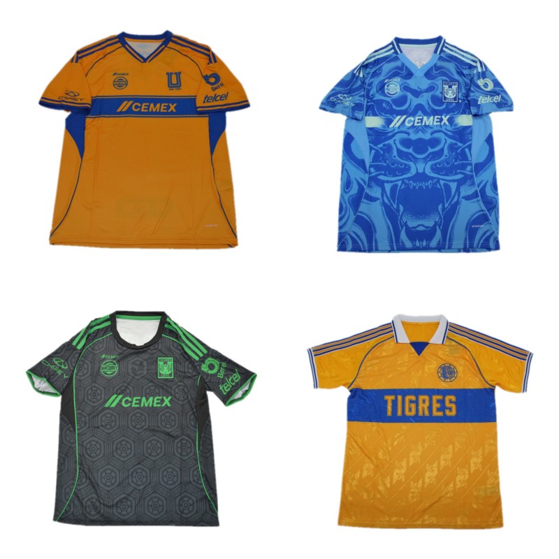 2025/26 Tigres UANL 65th Anniversary Soccer Jerseys 2026 GIGNAC CORREA Uniform Mens CORDOVA AQUINO Shirt kids kit
