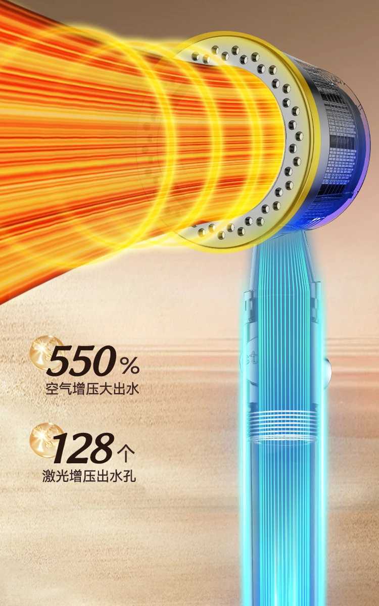 New Black Silver 5 Modes High Pressure Filter Shower Head Water Saving With Stop Button Handheld Shower Head Bathroom Accessorie C251220