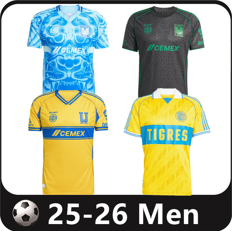 2025 2026 GIGNAC Tigres 65th Anniversary UANL soccer jerseys home away 25 26 Mexico liga earth day MX Vargas AQUINO PIZARRO NICOLAS F. THAUVIN football shirts maillots