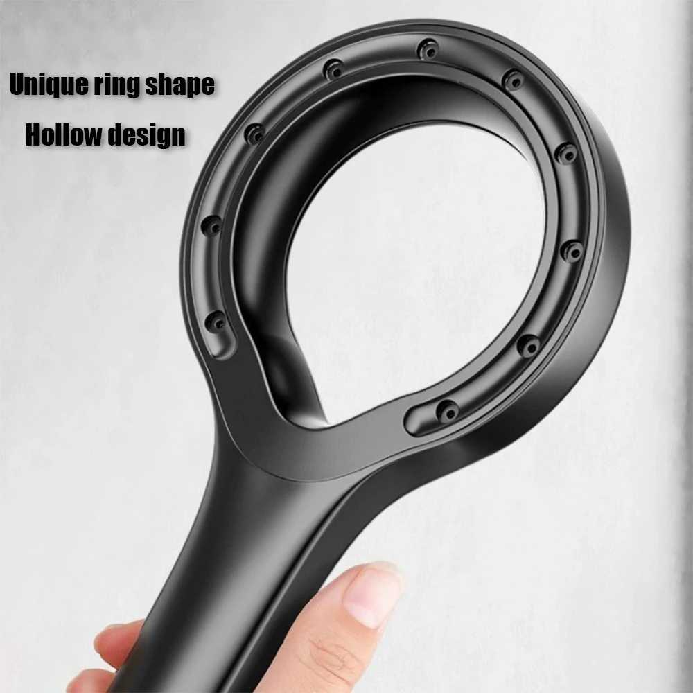 Ring-shaped water booster handheld shower head nozzle ABS large panel spray water-saving anti-blocking bathroom showerhead C251220