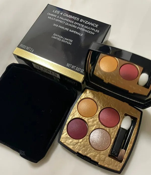 2026 Les 4 Ombres Byzance 4 Colors Eye Shadow Palette Multi Effect Quadra Eyeshadow Makeup Shimmer Matte Metallic High Pigmented Waterproof Eyeshadow Make Up