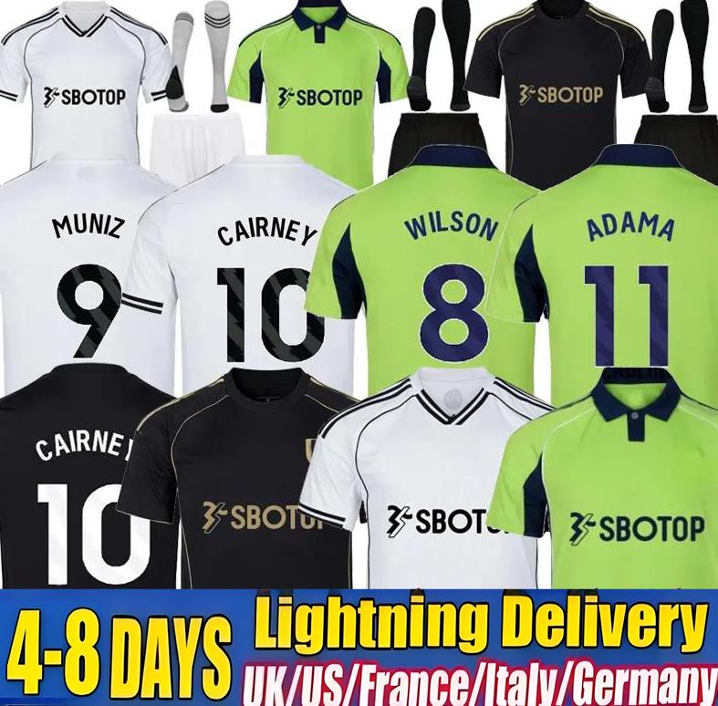 25 26 SMITH ROWE MUNIZ ANDREAS CAIRNEY RAUL FULHAMS football shirt soccer Jerseys MITROVIC ROBINSON 2025 2026 WILSON Men kids Children