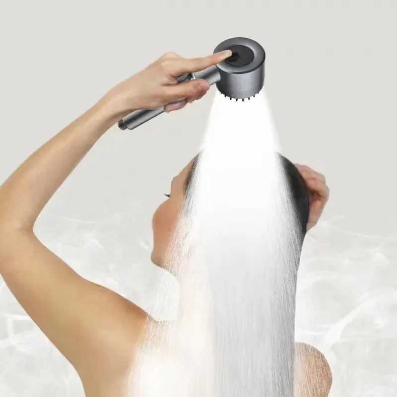 New Zai Xiao 3 Modes Adjustable Shower Head 4 In 1 Massage Shower High Pressure Water Saving One-Key Stop Spray Nozzle Bathroom C251220