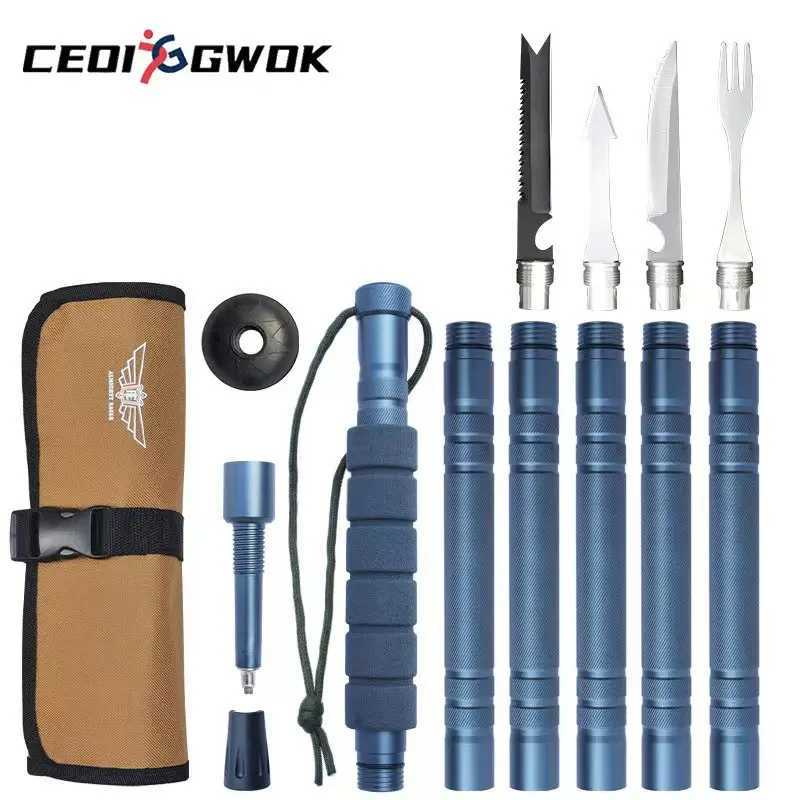 CEOI GWOK New Durable Lightweight Trekking Poles Adjustable Walking Sticks for Outdoor Hiking Camping Walking Sticks G251220