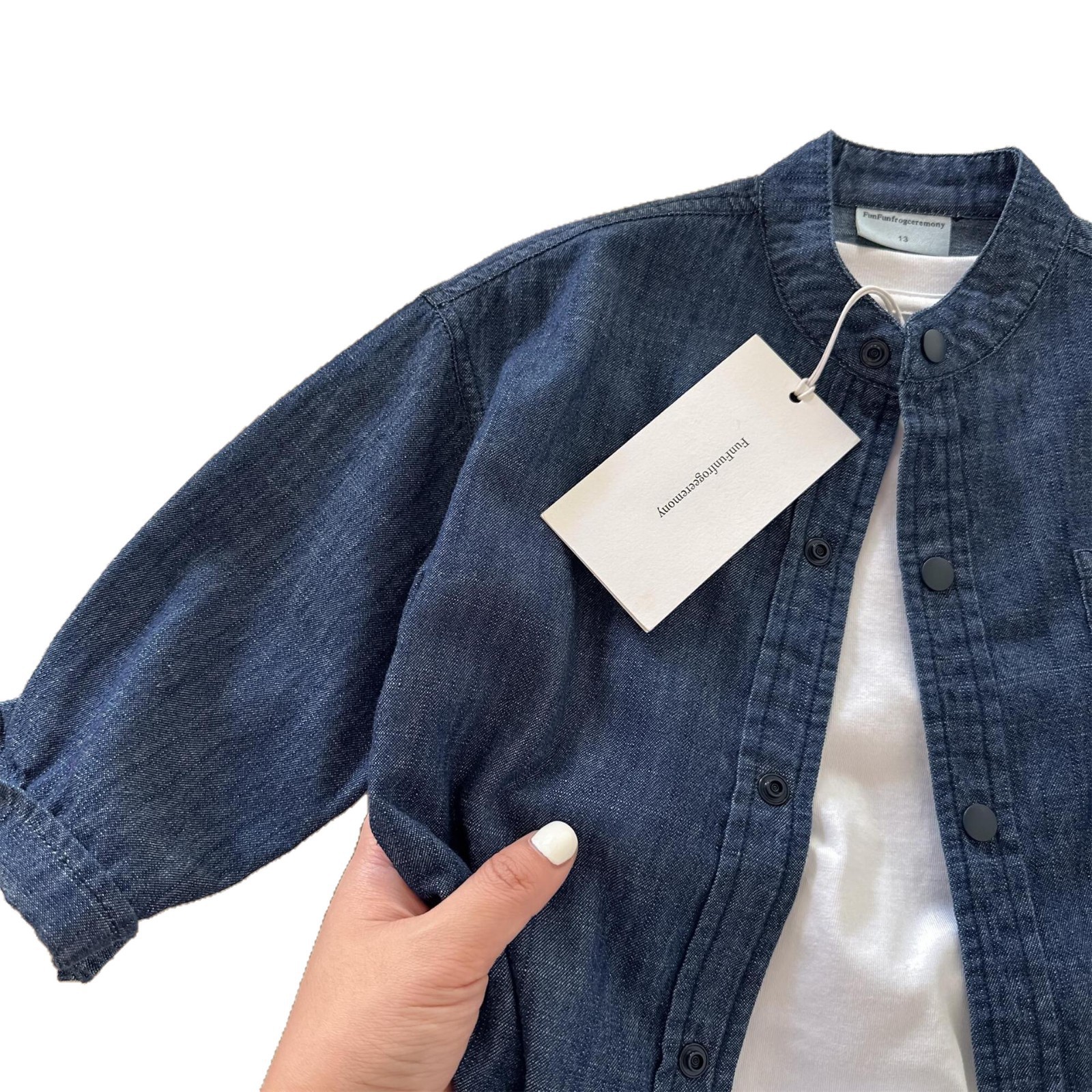 Free Shipping 2026 Kids Soft Denim Shirt, Long Sleeve Solid Color Top for Boys & Girls Autumn Fashion Casual Jacket