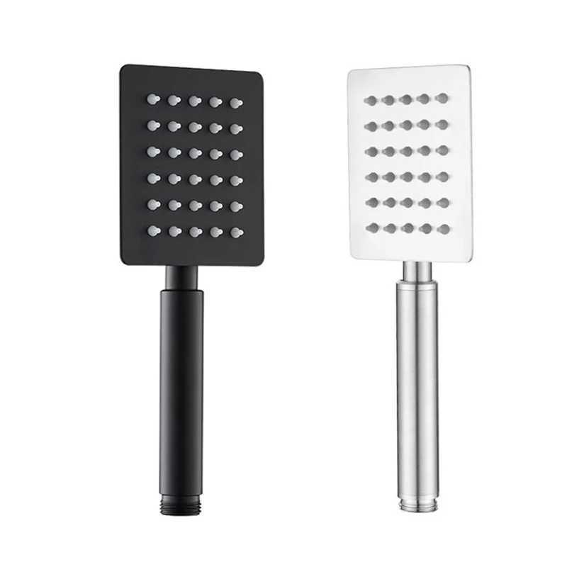 Black/Chrome/Gold Bathroom Stainless Steel Hand Shower Bath Rain Handheld Shower Head Big Panel Square Circular Bath Sprinkler C251220