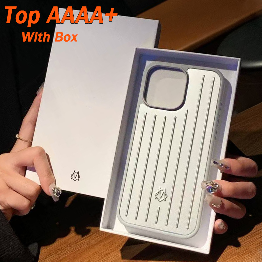 rimowaPhone Case Suitcase Designer iPhone Case for Apple iPhone 17 Pro Max 16 15 14 13 Polycarbonate Aluminum Alloy MagSafe Weave Back Cover RIM Phone Cases With box