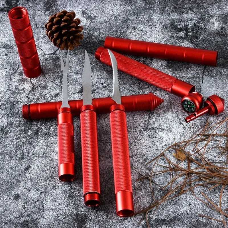 CEOI GWOK Multi-functional Trekking Poles Compass Detachable Walking Stick Perfect Hiking Mountaineering Outdoors Equipment G251220