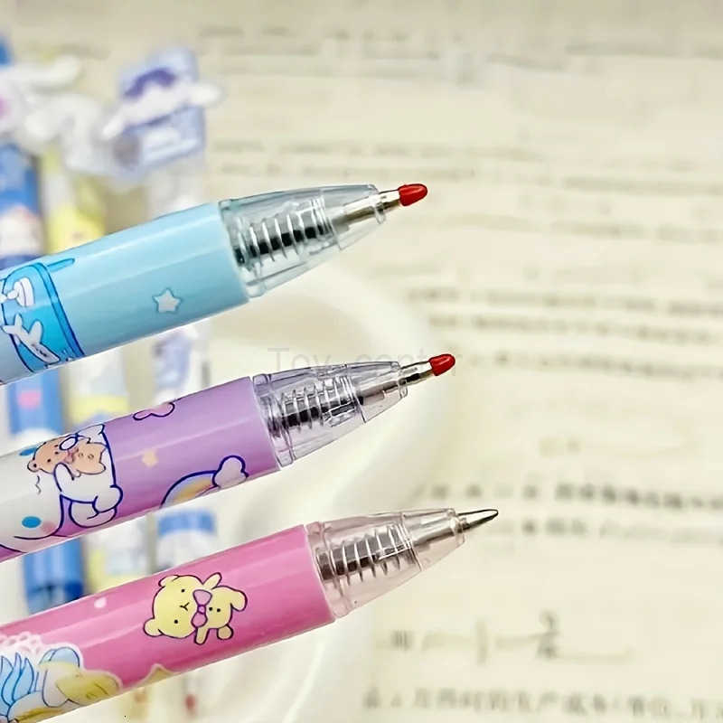 Disney 6pcs/set Stitch gel pen animation Stitch 05 black stationery pen office writing tools H251220