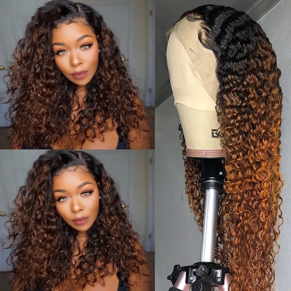 Top-quality Brazilian Watr Curly Glulss War and Go Loos Dp Wav 13x4 Lac Frontal 30 40 Inch 13x6 HD Simulation Non-Human Hair Wig Prpluckd Natural SK046