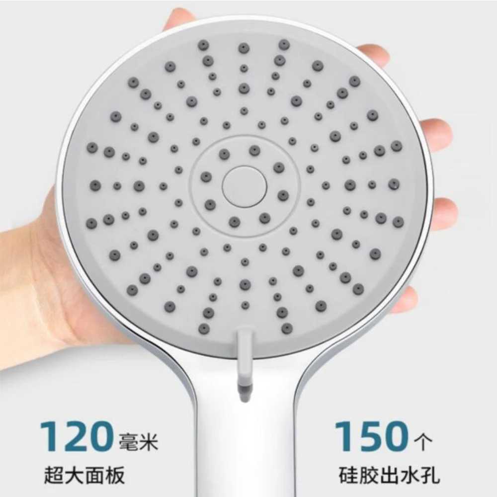 New 12CM Big Panel Handheld Shower Head 3 Functions Pressurized Water Saving Shower Head Faucet Replacement Bathroom Accessories C251220