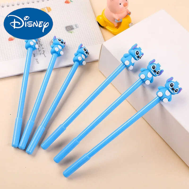 Disney Creative Silicone Stitch Pen Lilo Stitch Character Ballpoint Pen Student Neutral Pen Back-to-School Gift H251220