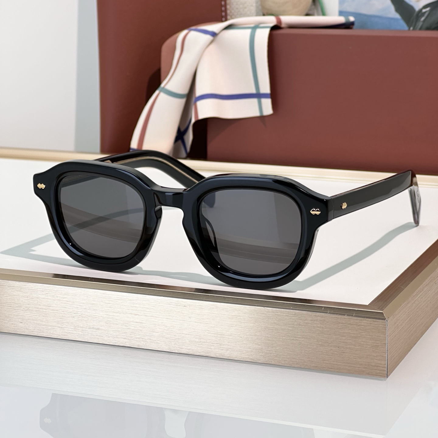 Sunglasses For Men Women Fashion ANDRE Summer Designer Stylish High Street Catwalk Style Anti-Ultraviolet UV400 Oval Acetate Full Frame Glasses Random Box