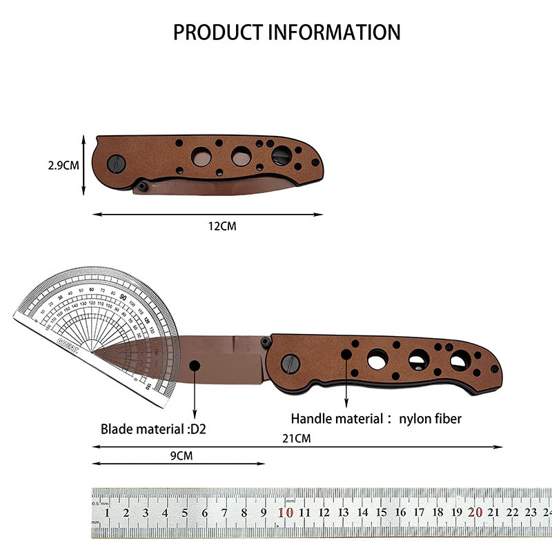 New M16 cr5390 Pocket Knife Folding D2 Blade NylonFiber Handle Selbstverteidigung Survival tactical knife edc multitool