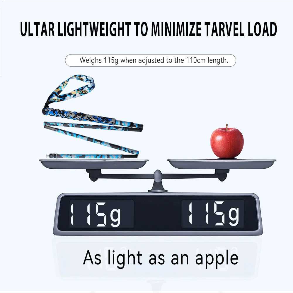 OKHELING Ultra-Light Carbon Fiber Walking Sticks 4-Section Folding Trekking Poles for Hiking And Climbing Nature Hike G251220