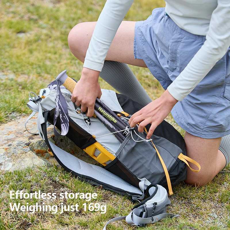 Naturehike 2025 Light Trail 5-EXT Five-Section Carbon Fibre Folding Trekking Pole Portable Storage Multi-Scene Support Pole G251220