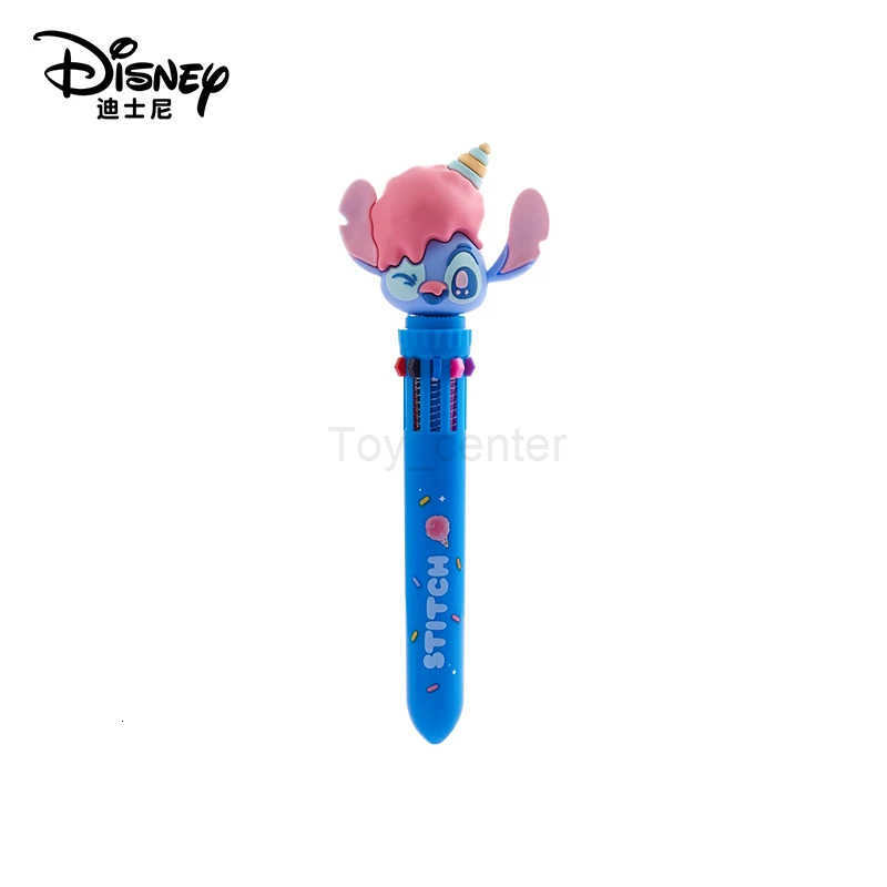 Disney Kawaii Stitch Ballpoint Pen Cartoon 10 Color Marker 07 Kids Graffiti Multicolor Hand-held Pen Students Learn Stationery H251220