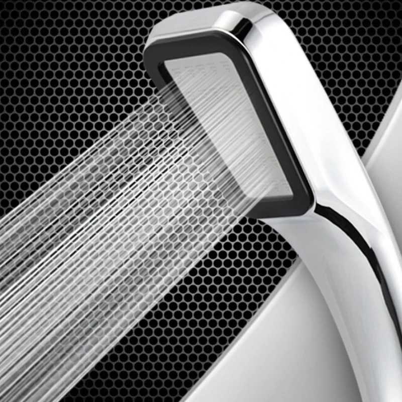 Square 300-hole high-pressure rain shower nozzle shower head water-saving water flow with chrome-plated ABS bathroom accessories C251220
