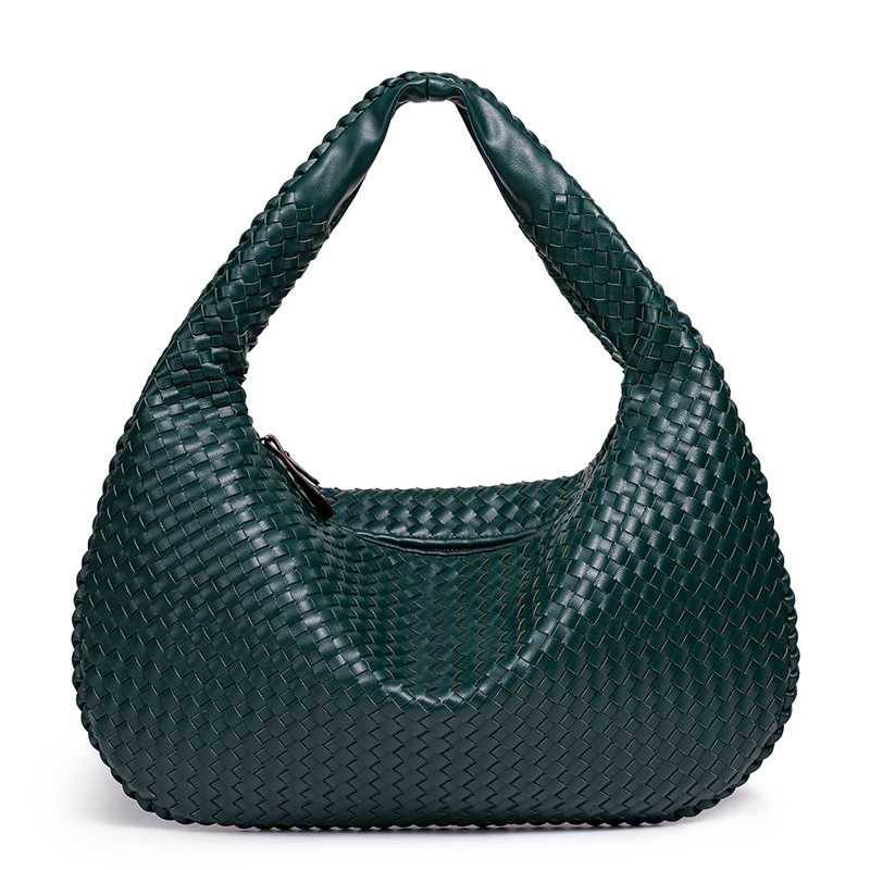 Fashion Bags 2026 European American Style Handwoven Crescent Bag Women's Large Capacity Wide Strap Tote Bestseller Top Handle Purse Free Shipping - view 7
