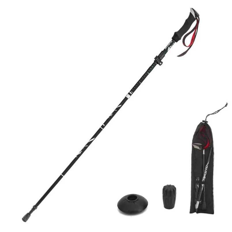 Lightweight Collapsible Trekking Pole Five-fold Walking Stick for Hiking Camping Backpacking Aluminum Alloy Trekking Pole G251220