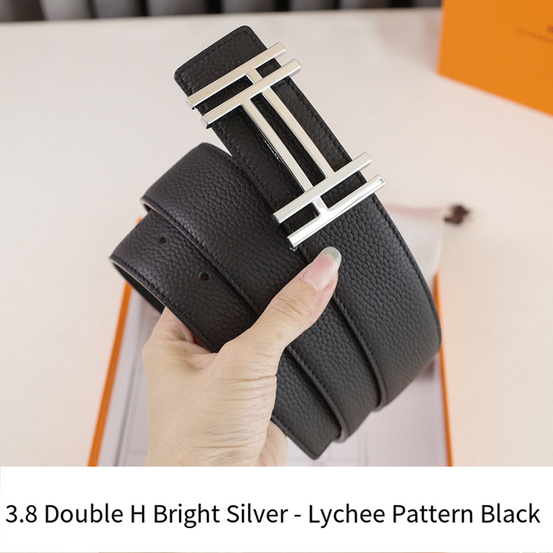 New Fashion Leather Pleasing Wonderful Terrific Belts Dress Belt for Men Women Brand Double H Buckle Z250919