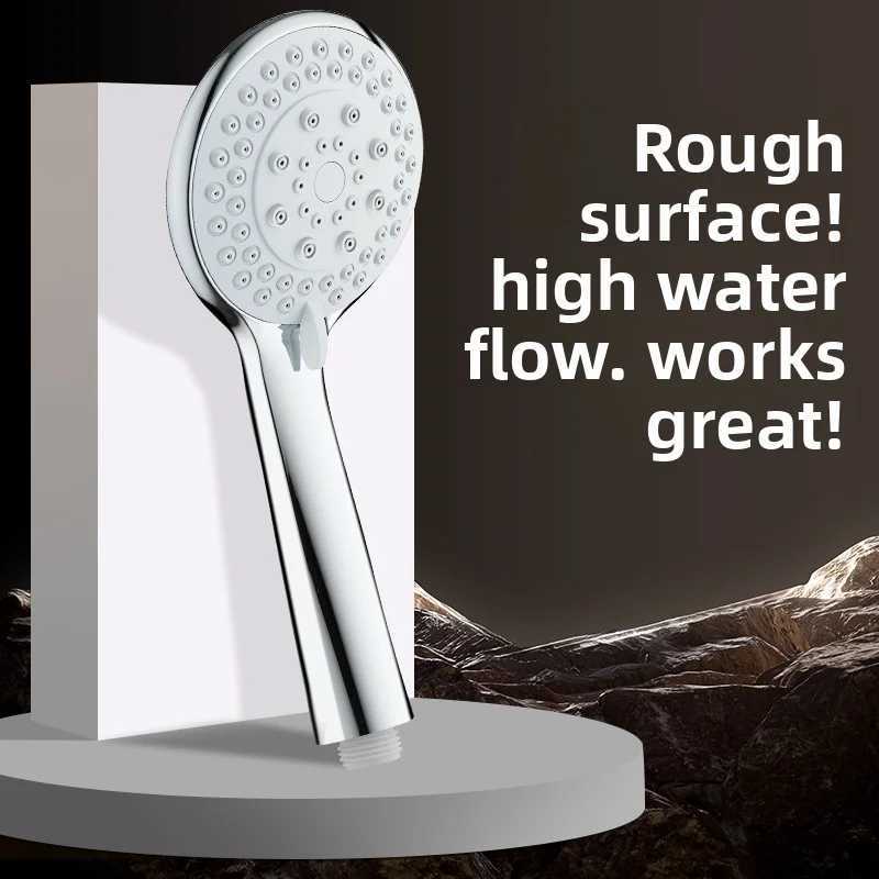 Five-mode high-pressure shower head - Durable and shock-resistant design with abundant water output suitable for various bathr C251220