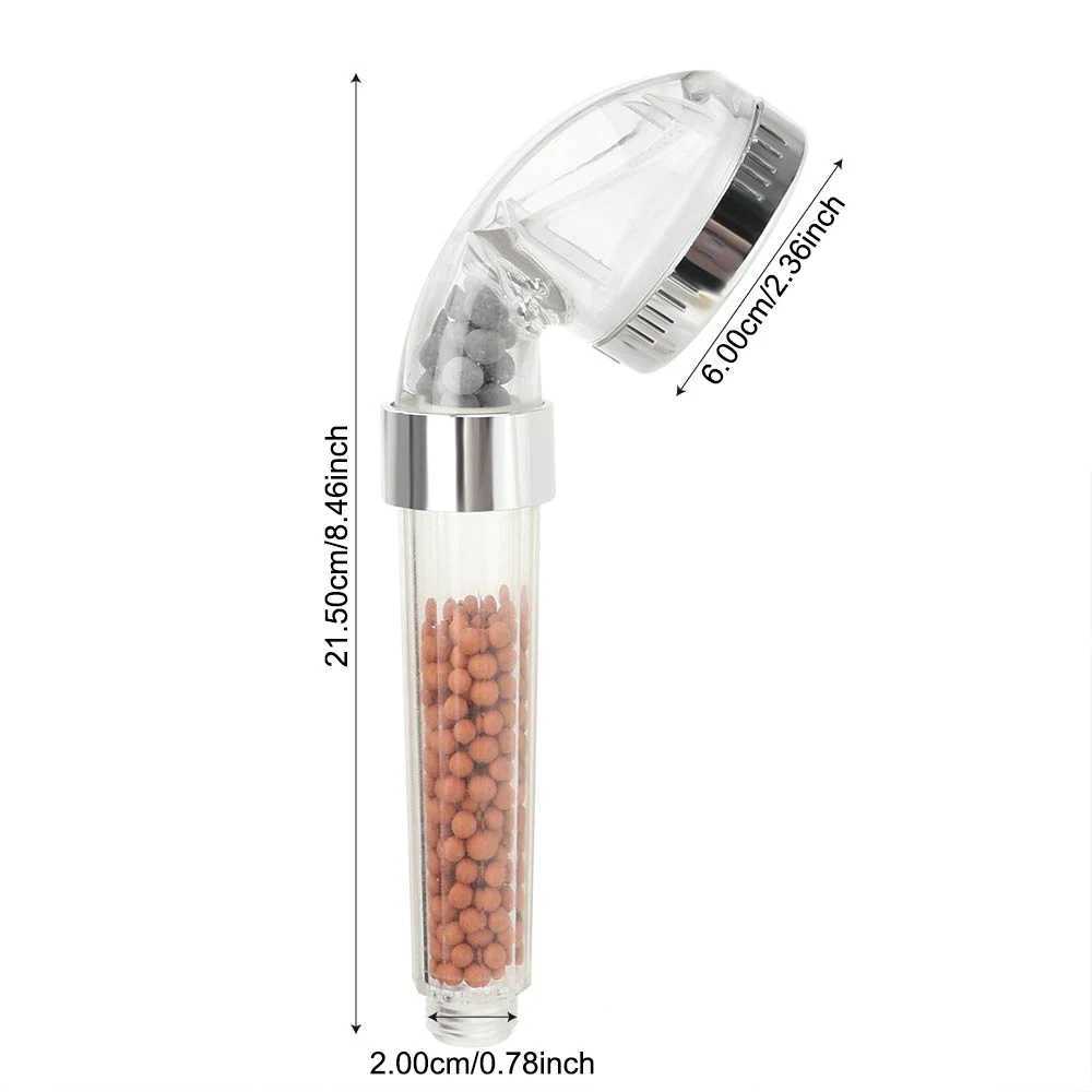 Bathroom Products Energy Saving Shower Head Anion Filter High Pressure C251220