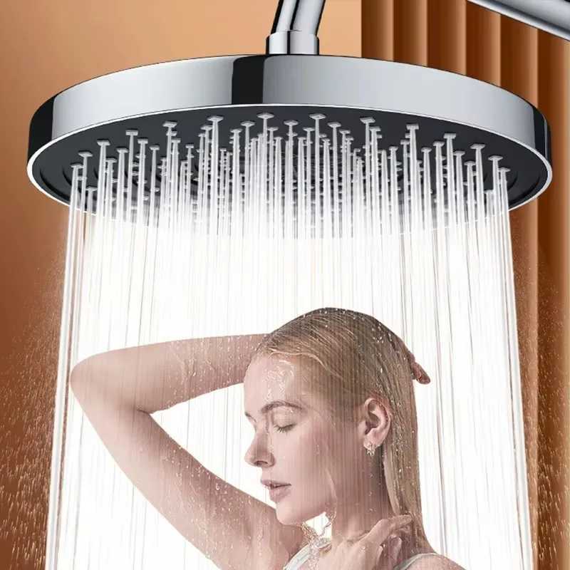 25cm Top Spray Large Water Volume Booster Shower Head Pressurized Single Head Home Bathroom Shower Head C251220